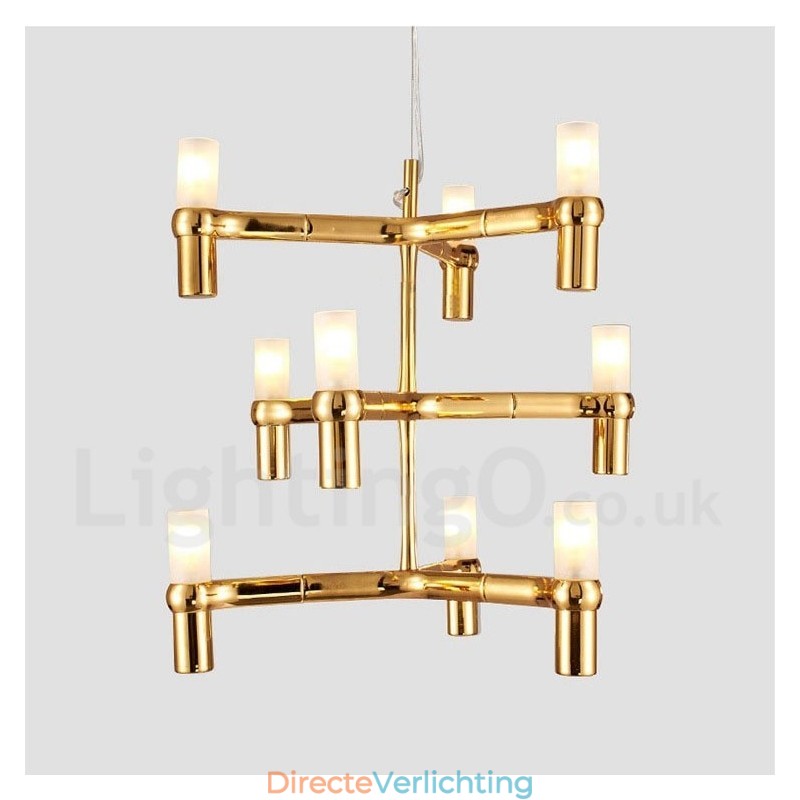 9 Licht 3-laags moderne eigentijdse kroonluchterlamp