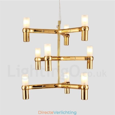 9 Licht 3-laags moderne eigentijdse kroonluchterlamp 9 Licht 3-laags moderne eigentijdse kroonluchterlamp