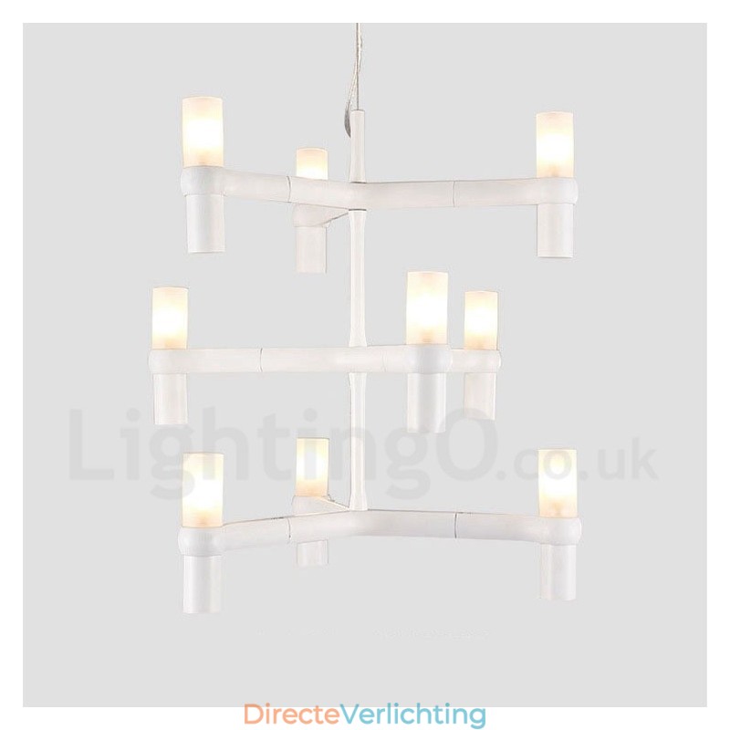 9 Licht 3-laags moderne eigentijdse kroonluchterlamp