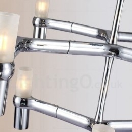 12 Licht 3-laags moderne eigentijdse kroonluchterlamp