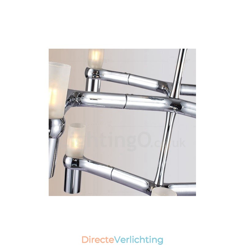 12 Licht 3-laags moderne eigentijdse kroonluchterlamp