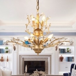 60CM Hoogte 45CM Breed Moderne Hedendaagse 7 Licht Kroonluchter Lamp Licht