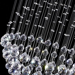 Hanglamp Moderne Kristallen Kroonluchter 5 Lampen Zilveren Baldakijn Helder Kristallen Bol Plafondlampen Armaturen