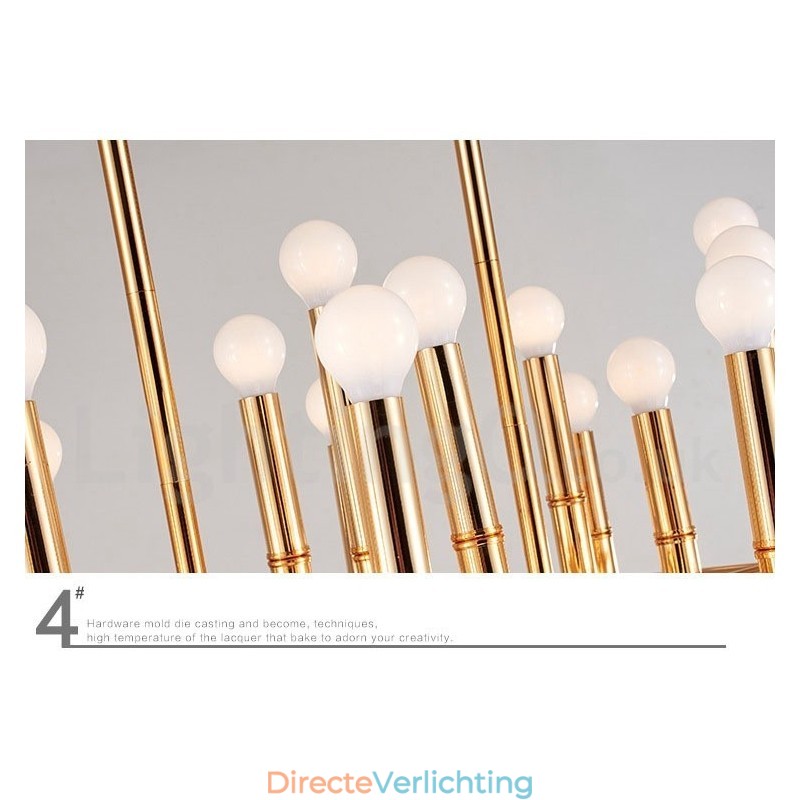 Moderne eigentijdse kroonluchter met 42 lampen voor licht