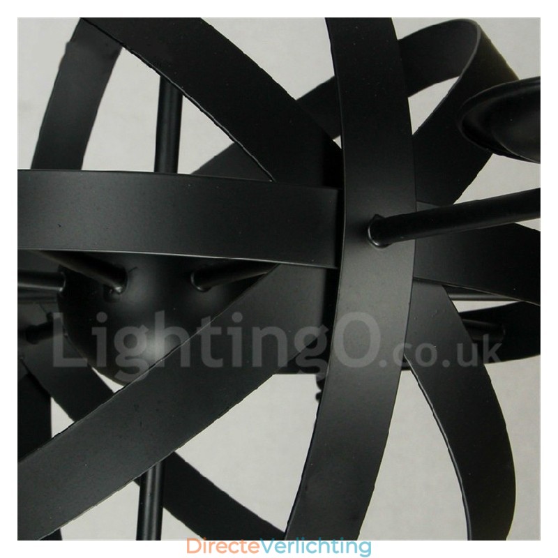 Retro Vintage Metalen 6 Lichts Enkelvoudige Kroonluchterlamp