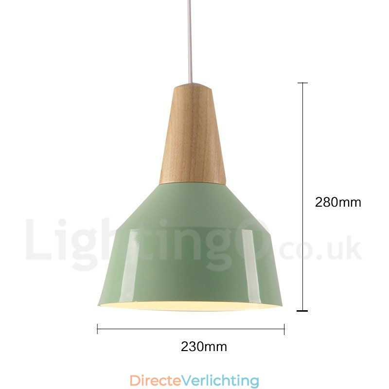 1 Lichts Moderne Hedendaagse Houten Hanglamp