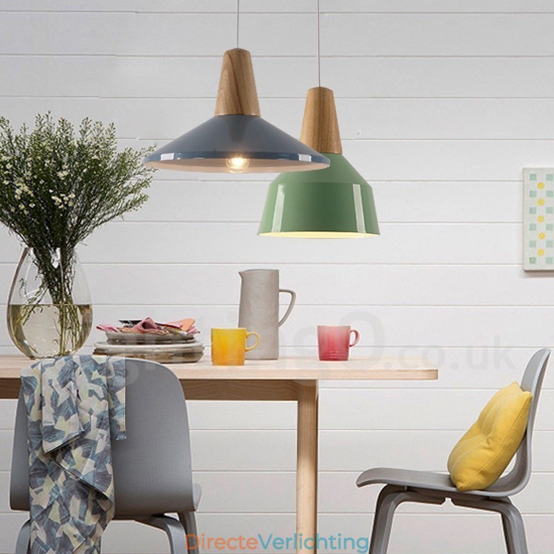 1 Lichts Moderne Hedendaagse Houten Hanglamp