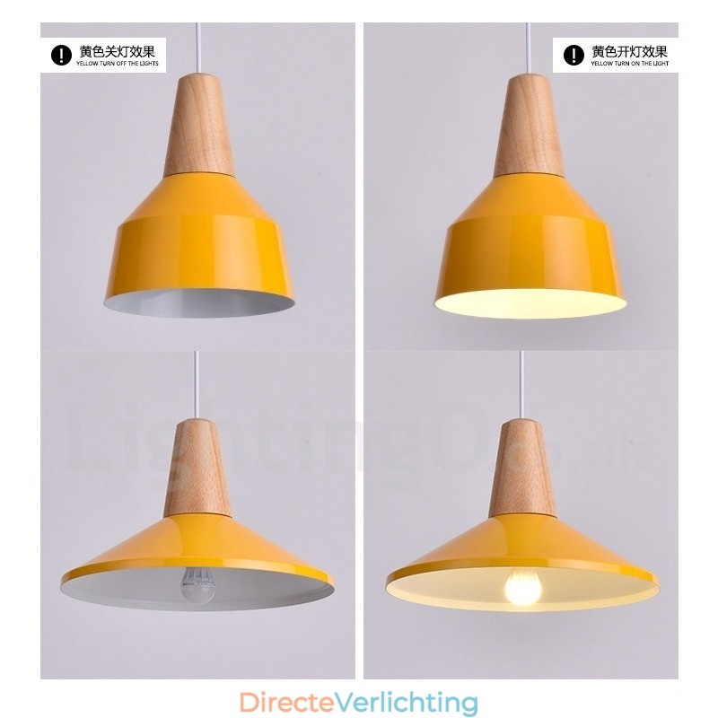 1 Lichts Moderne Hedendaagse Houten Hanglamp