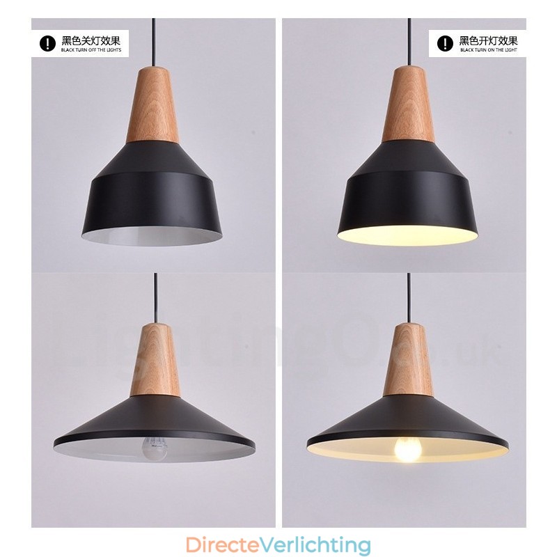 1 Lichts Moderne Hedendaagse Houten Hanglamp