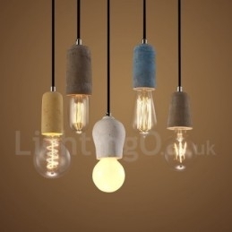1 Licht Rustieke Lodge Betonnen Hanglamp