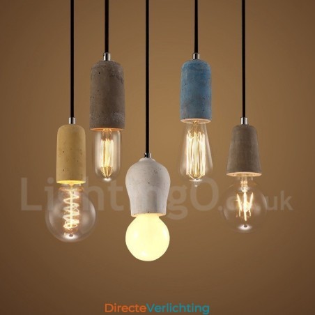 1 Licht Rustieke Lodge Betonnen Hanglamp 1 Licht Rustieke Lodge Betonnen Hanglamp