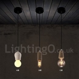 1 Licht Rustieke Lodge Betonnen Hanglamp