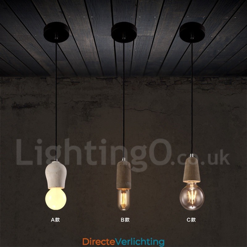 1 Licht Rustieke Lodge Betonnen Hanglamp