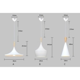 1 Lichts Moderne Hedendaagse Hanglamp