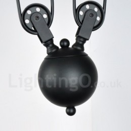 2-lichts landelijke vintage metalen hanglamp