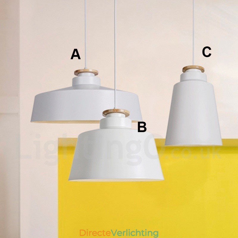 Moderne, eigentijdse metalen hanglamp