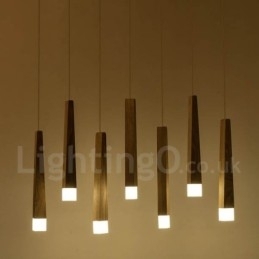 1 Lichts Moderne Hedendaagse Houten Hanglamp