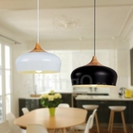 1 Lichts Moderne Hedendaagse Houten Hanglamp