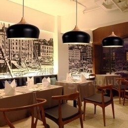 1 Lichts Moderne Hedendaagse Houten Hanglamp