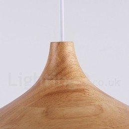 1 Lichts Moderne Hedendaagse Houten Hanglamp