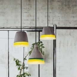 1-lichts vintage betonnen hanglamp