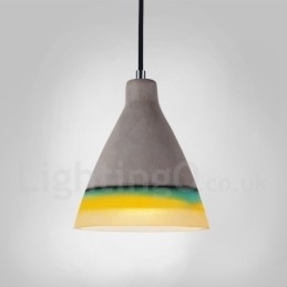 1-lichts vintage betonnen hanglamp
