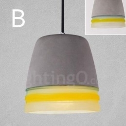 1-lichts vintage betonnen hanglamp