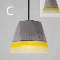 1-lichts vintage betonnen hanglamp