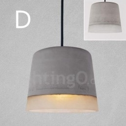 1-lichts vintage betonnen hanglamp
