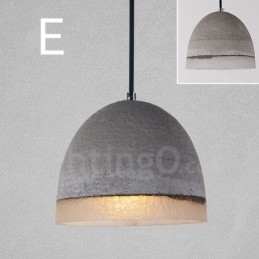 1-lichts vintage betonnen hanglamp