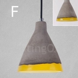 1-lichts vintage betonnen hanglamp