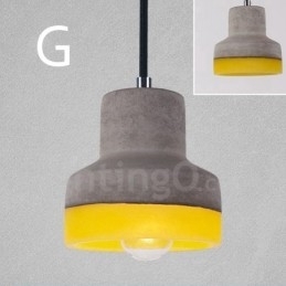 1-lichts vintage betonnen hanglamp