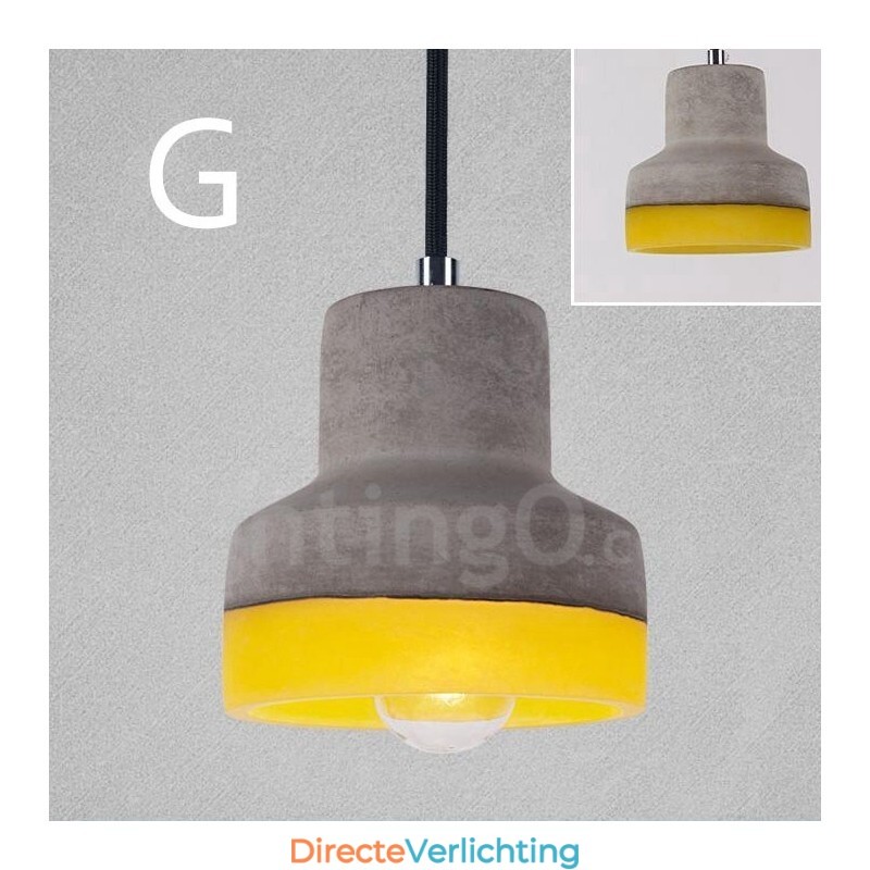 1-lichts vintage betonnen hanglamp