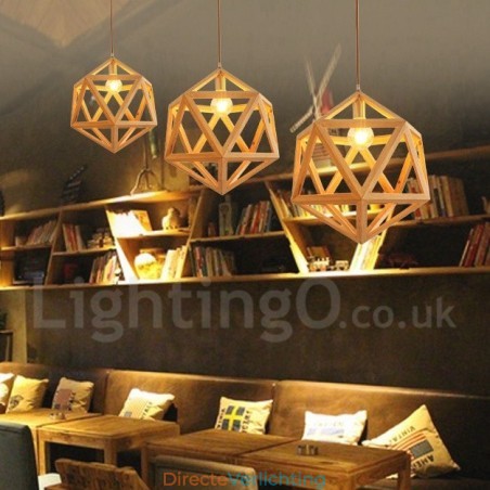 1 Lichts Moderne Hedendaagse Houten Hanglamp 1 Lichts Moderne Hedendaagse Houten Hanglamp