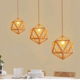 1 Lichts Moderne Hedendaagse Houten Hanglamp