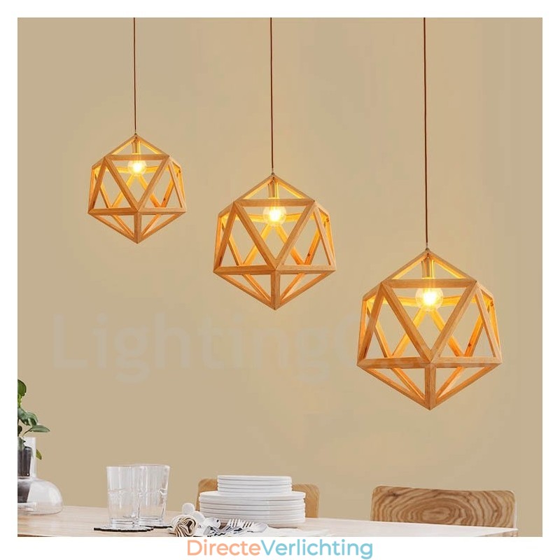 1 Lichts Moderne Hedendaagse Houten Hanglamp