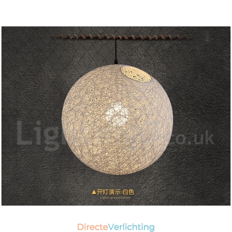 Moderne eigentijdse bamboe rotan hanglamp
