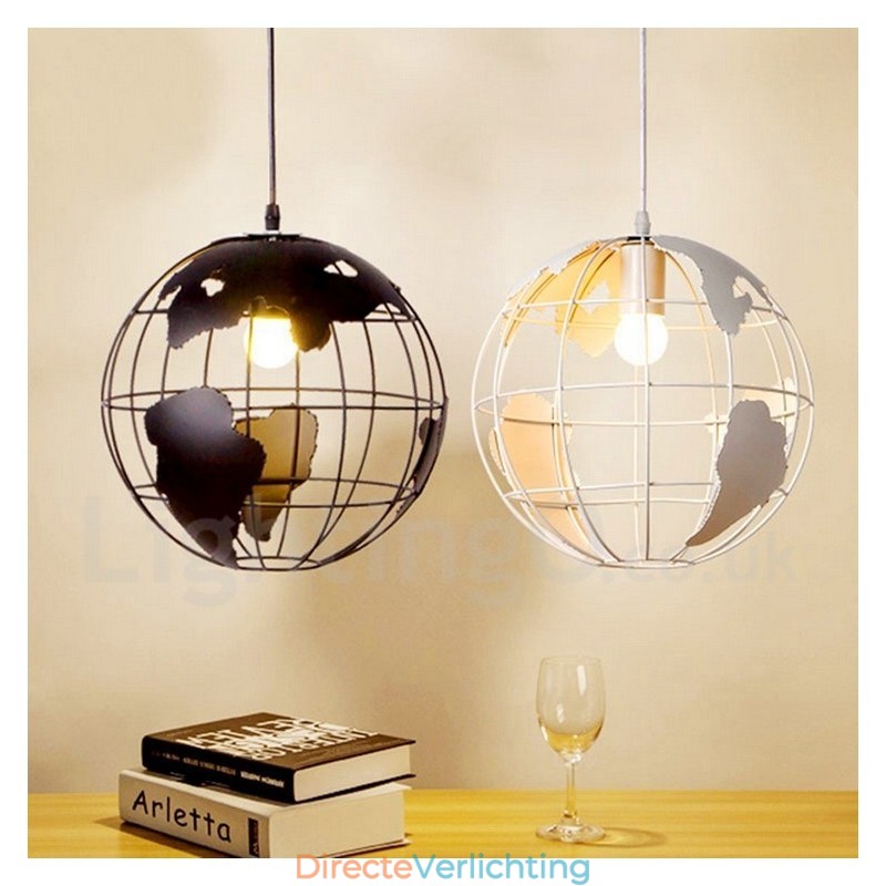 Land Vintage Globe Metalen Hanglamp