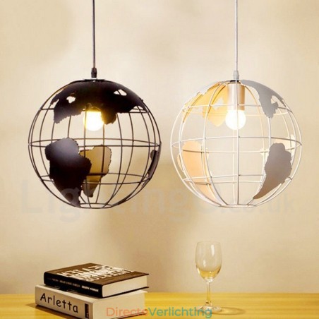 Land Vintage Globe Metalen Hanglamp Land Vintage Globe Metalen Hanglamp