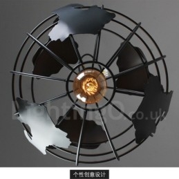Land Vintage Globe Metalen Hanglamp