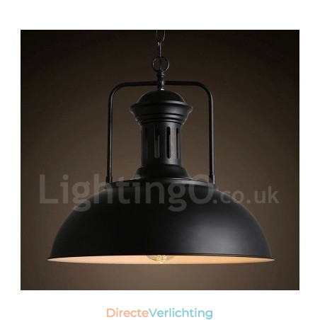 Zwarte vintage metalen hanglamp Zwarte vintage metalen hanglamp