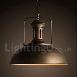 Zwarte vintage metalen hanglamp