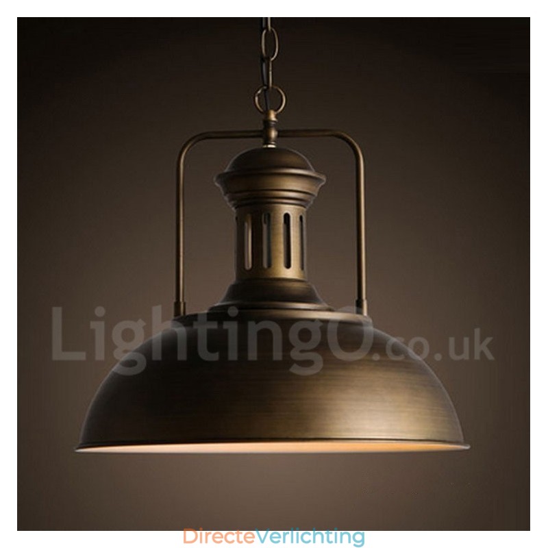 Zwarte vintage metalen hanglamp