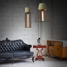 1 Licht Metalen Beton Hanglamp