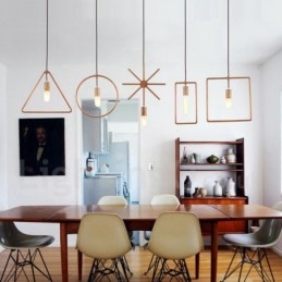 1 Licht Rustieke Lodge Houten Hanglamp