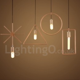 1 Licht Rustieke Lodge Houten Hanglamp