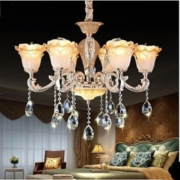Europese stijl retro kristallen hanglamp Americange lamp