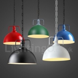 Vintage Multi Kleuren Metalen Hanglamp