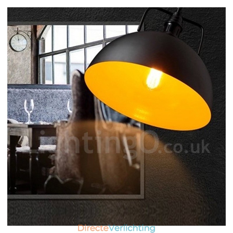 Vintage Multi Kleuren Metalen Hanglamp