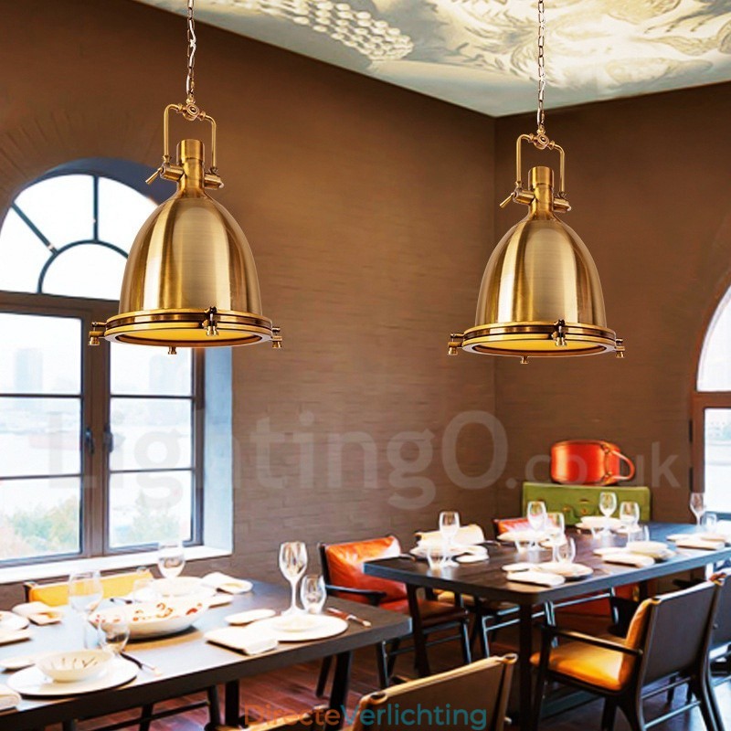 Vintage metalen hanglamp